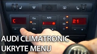 Jak uruchomić ukryte menu Climatornic Audi A6 C5 tryb serwisowy diagnostyka [upl. by Maunsell]