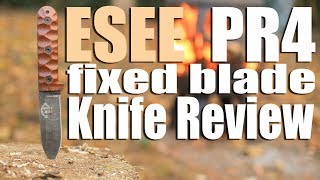 Esee PR4 Fixed Blade Knife Review A 4 incher design by Patrick Not Henry Rollins [upl. by Ap]