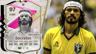 97 ICON SOCRATES PLAYER REVIEW EA SPORTS FC 24 [upl. by Ariayek290]