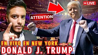 🔴 PRESIDENTE TRUMP en el MADISON SQUARE GARDEN de NEW YORK En Español [upl. by Aihpled]