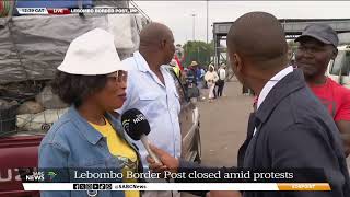 Lebombo Border Post  Stuck travellers frustrated as they want to cross to Mozambique [upl. by Atteuqehs922]