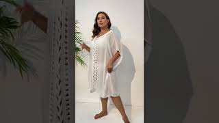 plus size beach cover up dress beachdress dress beachcoverup beachwear bikini dresses women [upl. by Russo612]