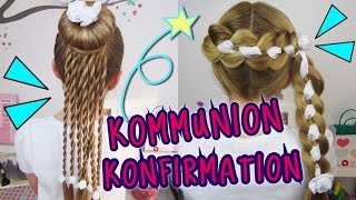 ★ COOLE KonfirmationKommunion ★ Frisuren die sonst keiner hat❣coole Mädchen Zöpfe amp Frisuren [upl. by Ahcurb]