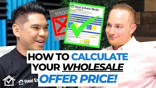 How To Calculate Your Wholesale Offer Price FREE CALCULATOR [upl. by Nnagrom]