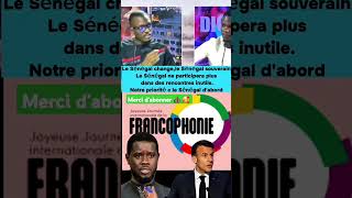 Président du Sénégal démoule sommet francophonie diomaye sonko [upl. by Lontson72]