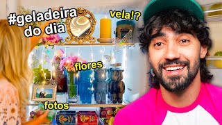 a nova moda doentia do tiktok é decorar a geladeira [upl. by Ynehpets]