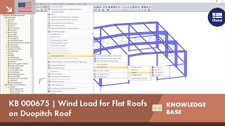 KB 000675  Wind Load for Flat Roofs on Duopitch Roof [upl. by Keavy759]