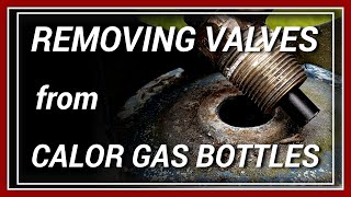 Calor Gas Butane Bottle Valve Removal Without Grinding Off The Collar [upl. by Aynad]