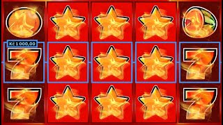 Power Stars Novomatic online slot machine bonus star respin  HUGE WIN [upl. by Merwyn]