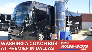 Washing a bus at Premier Transportation in Dallas [upl. by Culley10]