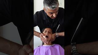 SEVERE TMJ Jaw Pain amp Deviated Septum Adjustment chiropractic shorts drrahim [upl. by Ailssa]