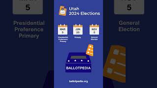 Utah 2024 Election Dates [upl. by Lledualc583]