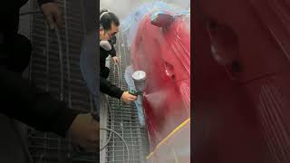 Car body scratches paint repair process Good tools and machinery make work easy [upl. by Ahtnahc862]