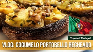 RECEITA DE COGUMELO PORTOBELLO RECHEADO [upl. by Elleahcim]