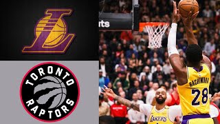 Lakers vs Raptors  Lakers GameTimeTV  Lakers Highlights [upl. by Anh222]