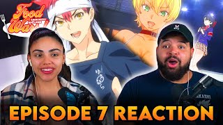 SOMA vs MEAT GIRL NIKUMI  Food Wars Episode 7 Reaction [upl. by Sulokcin]