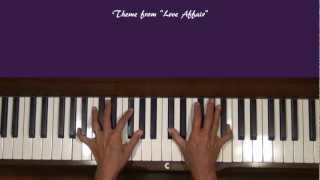 Theme from Love Affair Ennio Morricone Piano Tutorial SLOW [upl. by Drewett829]