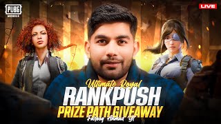 Ultimate Royale Rank Push  TEKKEN 8 Price Path Giveaway 🔥 PUBG MOBILE Live 🔥 [upl. by Claud]