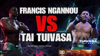 FRANCIS NGANNOU VS TAI TUIVASA ONLINE UFC 5 [upl. by Giles]