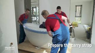 How to install a Freestanding Bathtub  North American Version [upl. by Eugenle]