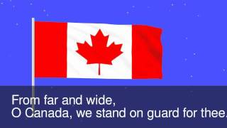 O Canada Canadian anthem with subtitles music only [upl. by Joelynn]