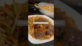 OXTAIL WITH SPAGHETTI yaadstylecheffingz food easyrecipe foodie [upl. by Robillard]