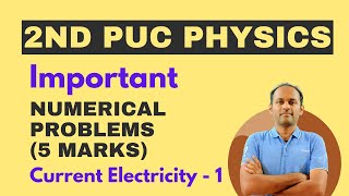 Numericals on Current Electricity 2ndpuc physics [upl. by Yanarp781]