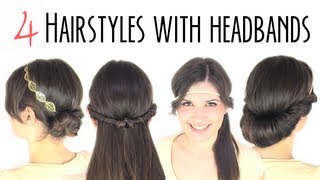 Easy hairstyles with headbands [upl. by Hadwyn]