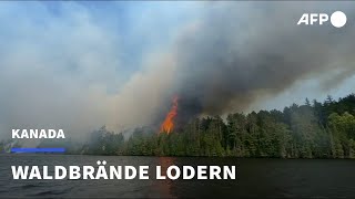 Québec ist neues Zentrum der Waldbrände in Kanada  AFP [upl. by Rozamond]