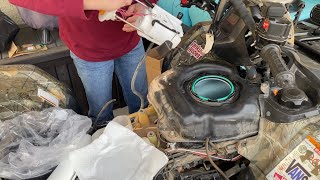 Installing Fuel Pump Honda Foreman 520 Part Two [upl. by Waters46]