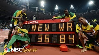 Usain Bolt anchors world record 4x100 relay at 2012 Olympics  NBC Sports [upl. by Womack21]