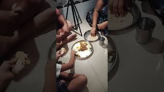 Jhinga fry with family enjoysorts trending viralshorts jhingarecipe [upl. by Lazos697]