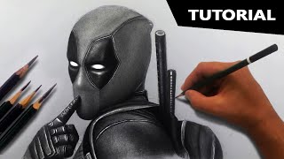 Draw DEADPOOL  Step by Step Tutorial  Easiest Method [upl. by Euqinehs]