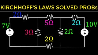 17  Kirchhoffs Current and Voltage Laws Solved Examples [upl. by Nelrah]