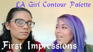 LA Girl Pro Contour Palette First Impressions [upl. by Venn]