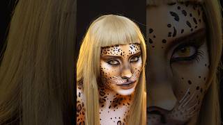 being late to a trend is a hobby atp 🤚🏻🐆 leopardmakeup creativemakeup makeuptransformation [upl. by Tolkan]