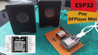 Tutorial DFPlayer mini ESP32 with Arduino IDE  Spesifikasi dan Rangkaian DFPlayer mini [upl. by Jaclin]