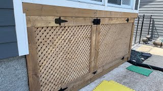 Lattice Gate completion and enclosure of sunroom [upl. by Haron]