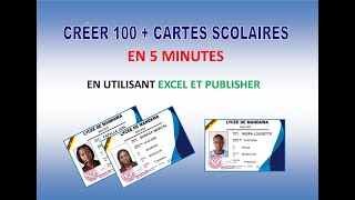 Comment créer 100 cartes scolaires en 5 minutes [upl. by Glenn]