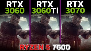 RTX 3060 vs RTX 3060 Ti vs RTX 3070  Ryzen 5 7600  Tested in 15 games [upl. by Nomzaj]