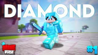 I Crafted DIAMOND Armour on My First Day in Mine Verse [upl. by Musihc20]