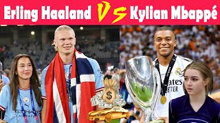 Exclusive Comparison Of Erling Haaland VS Kylian Mbappé 2024Erling Haaland Vs Kylian Mbappé Speeds [upl. by Aihsot392]