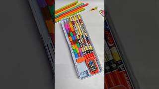 Filling Pencil Case filling 90spencilcaseschoolsupplies youtubepartnershotstiktok [upl. by Ailices]