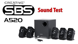 Creative A520 Audio Test  Perfect quality no distortion [upl. by O'Shee813]