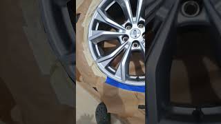 PLASTI DIP Your Rims Going from Chrome NoNos to BLACKED OUT 🔥 diy rims wheels ford explorer [upl. by Yrgoerg]