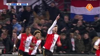 Highlights Feyenoord  AZ KNVB beker 03032016 [upl. by Enyawd277]