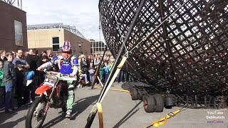 Globe of Speed Motorräder Messe Dortmund 2017 ActionShow Stuntshows MotorradAkrobatik Stahlkugel [upl. by Alina]