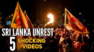 Rajapaksa Flees Wickremesinghe ​Quits Sri Lanka Unrest Through 5 Shocking Videos [upl. by Hotze446]