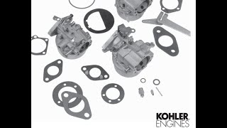 Kohler Carburetor Adjustment Manual [upl. by Nasar83]