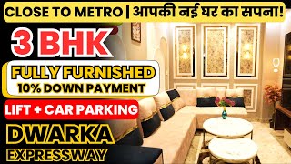 Modern 3 BHK Flat for Sale  Near Metro  Best Amenities  Easy Booking amp Loan 💸  Dwarka Expressway [upl. by Kuhn]